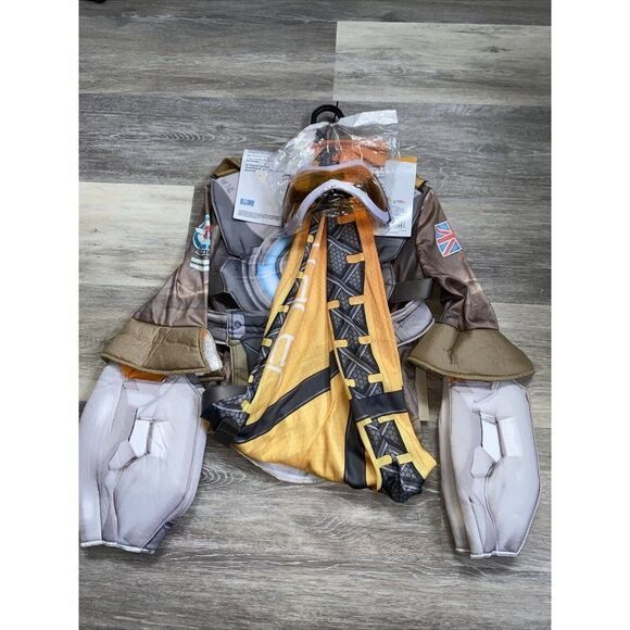 Blizzard Overwatch Tracer Deluxe Lena Oxton Girls Child Cosplay Costume LG 10-12 - Picture 3 of 3